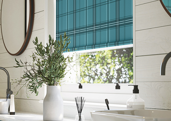 Falkirk, Aqua - Roller Blind - Image 5